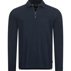 TED BAKER Karpol Soft Touch Herren Sweatshirt mit Kragen 269623-NAVY-BLUE