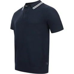 TED BAKER Mahana Stitched Herren Polo-Shirt 267386-NAVY