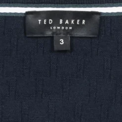 TED BAKER Mahana Stitched Herren Polo-Shirt 267386-NAVY