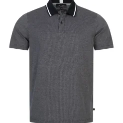 TED BAKER Mini Jacquard Stitch Herren Polo-Shirt 261464-DK-BLUE