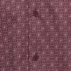 TED BAKER Pavia Star Geo Print Herren Langarm Hemd 272176-MAROON