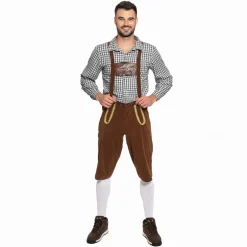 Trachtenset Herren Oktoberfest-Kostüm MIESEPETER® schwarz