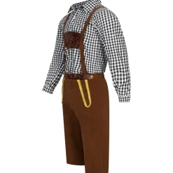 Trachtenset Herren Oktoberfest-Kostüm MIESEPETER® schwarz