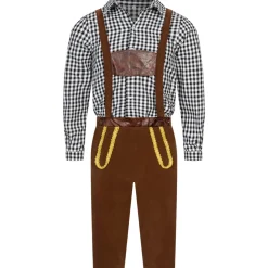 Trachtenset Herren Oktoberfest-Kostüm MIESEPETER® schwarz