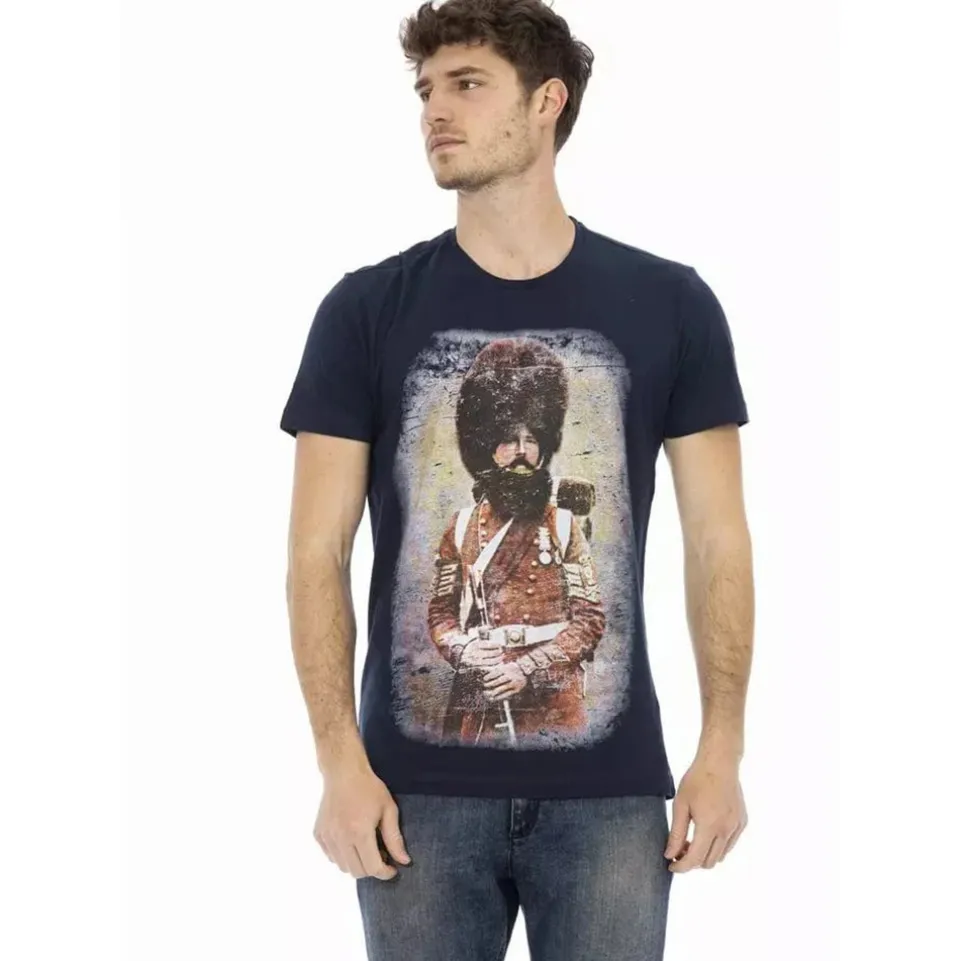 TRUSSARDI Action Herren Real Man T-Shirt Navy 2AT04003