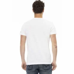 TRUSSARDI Action Herren Rundhals Conqueror T-Shirt Weiß 2AT08F001