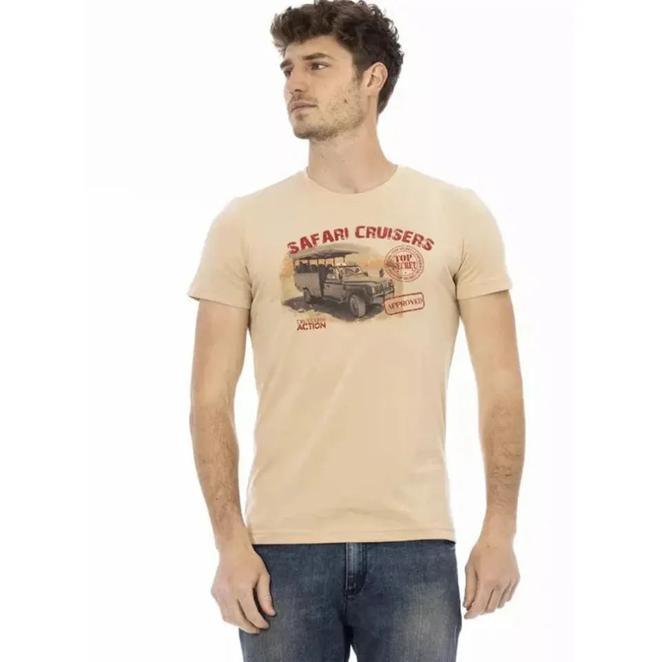 TRUSSARDI Action Herren Safari Cruisers T-Shirt Sand 2AT02B004