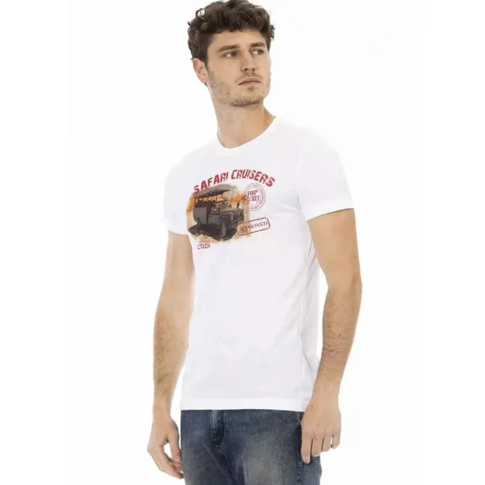 TRUSSARDI Action Herren Safari Cruisers T-Shirt Weiß 2AT02B001