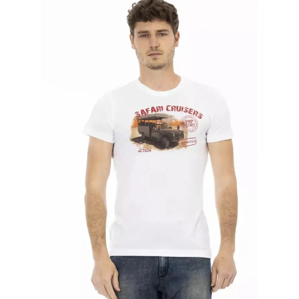 TRUSSARDI Action Herren Safari Cruisers T-Shirt Weiß 2AT02B001