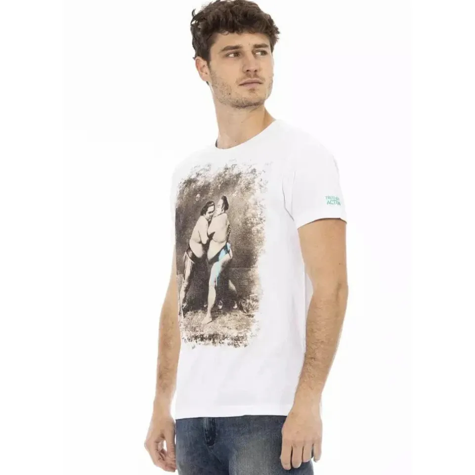 TRUSSARDI Action Herren Sumo T-Shirt Weiß 2AT07002
