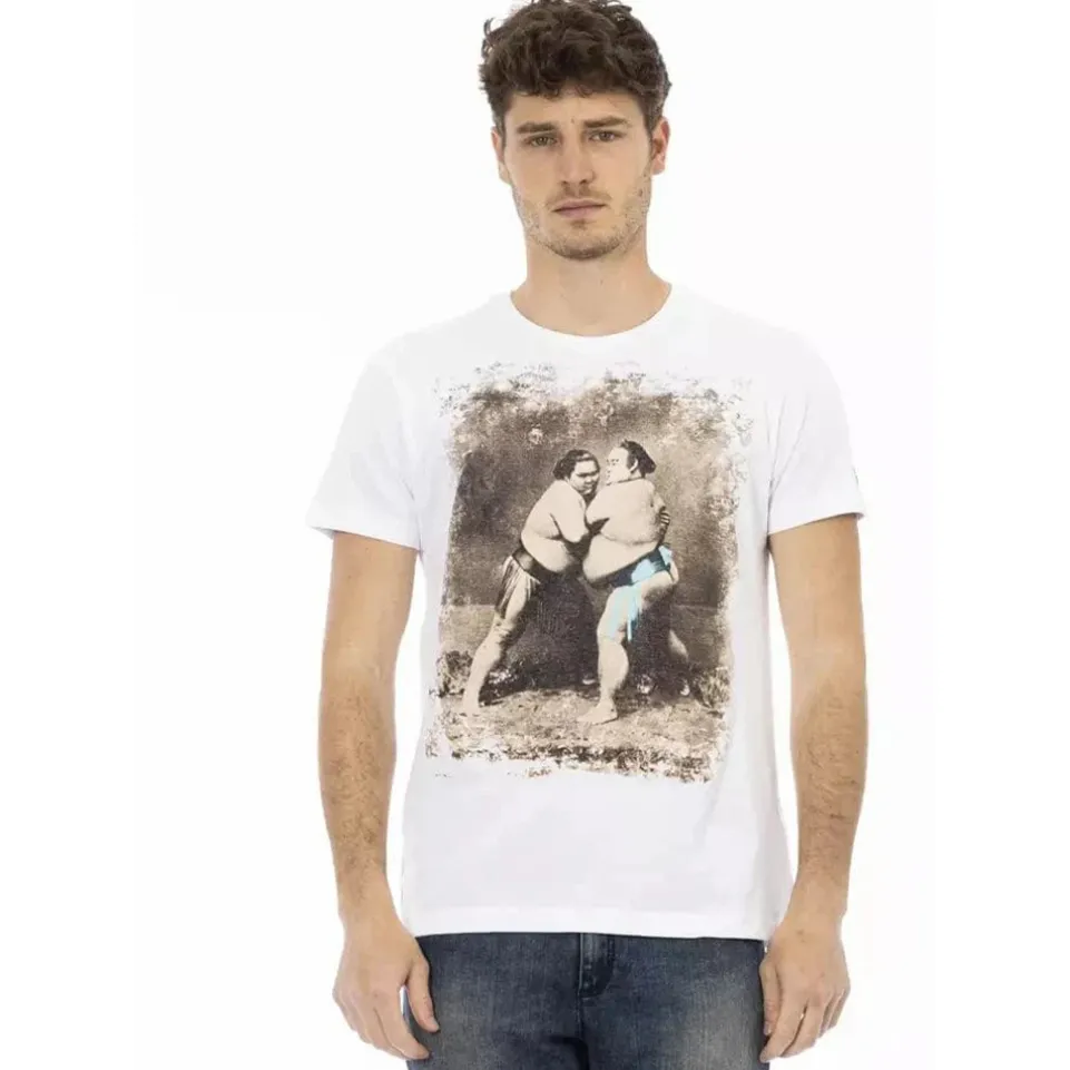 TRUSSARDI Action Herren Sumo T-Shirt Weiß 2AT07002