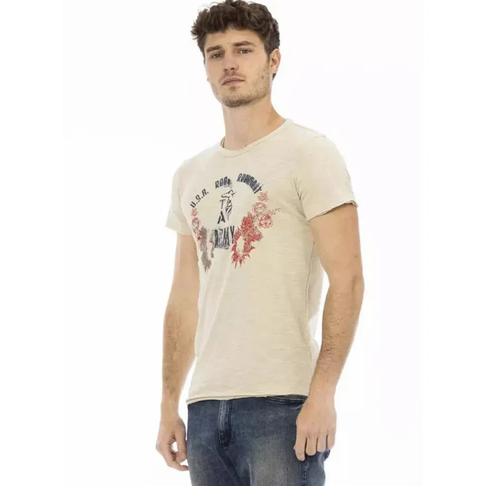 TRUSSARDI Action Herren T-Shirt Sand 2AT17D005