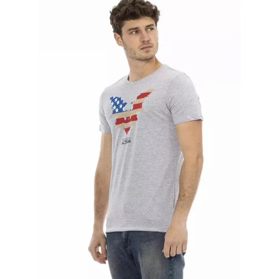 TRUSSARDI Action Herren USA T-Shirt Grau 2AT02F013