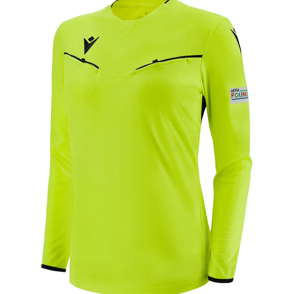 UEFA macron Damen Langarm Schiedsrichter Trikot 58575163
