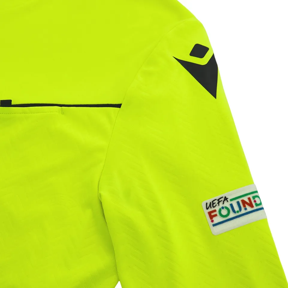 UEFA macron Damen Langarm Schiedsrichter Trikot 58575163