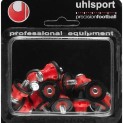 Uhlsport Stahl Nylon Stollen 12er-Set 1007018010200 rot