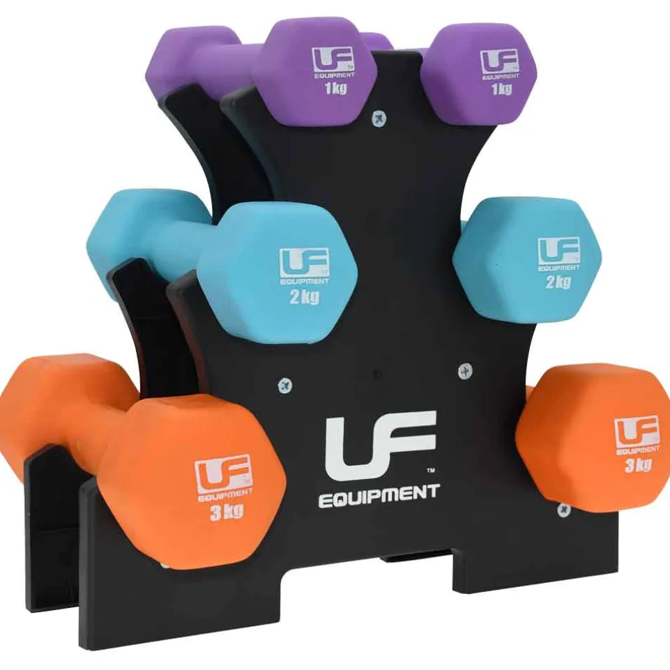 Urban Fitness Hantelbaum-Set 2 x 1 kg, 2 x 2 kg und 2 x 3 kg UFW025