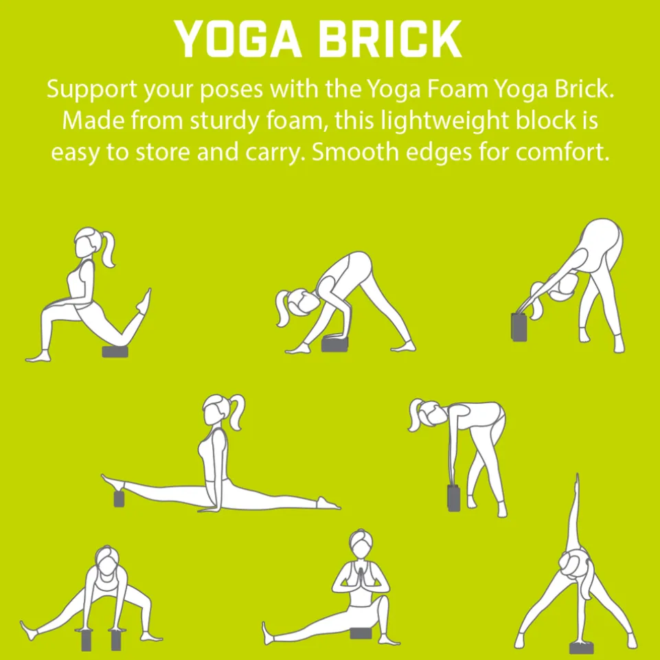 Urban Fitness Marbled Yoga Block UFM205