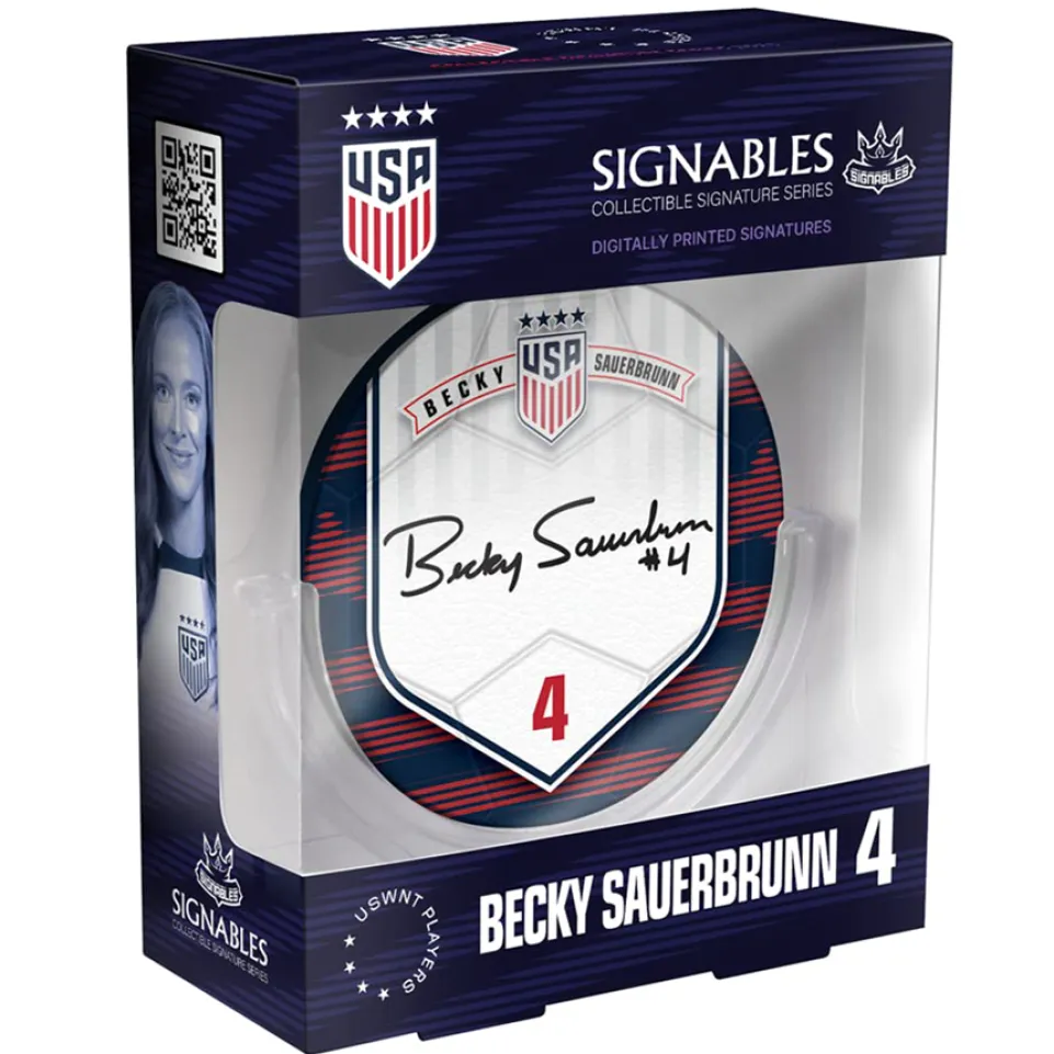 USA Becky Sauerbrunn #4 Fußball Sammlerstück 14 cm 850032256872