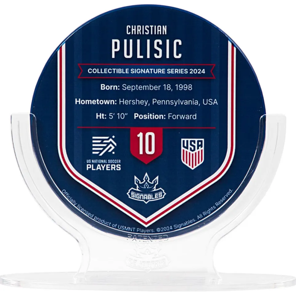 USA Christian Pulisic #10 Fußball Sammlerstück 14 cm 850056417815