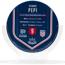 USA Ricardo Pepi #9 Fußball Sammlerstück 14 cm 850056417839