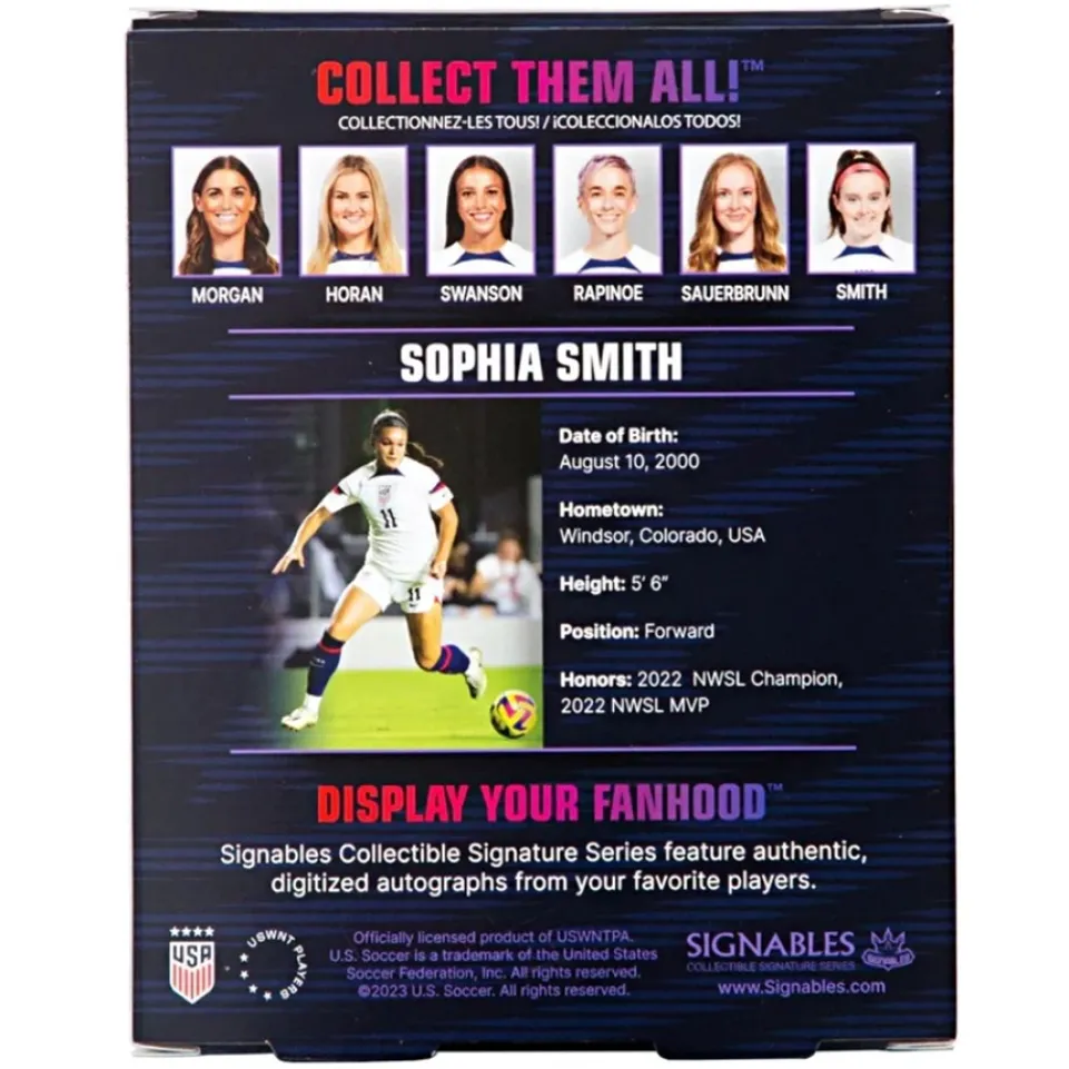 USA Sophia Smith #11 Fußball Sammlerstück 14 cm 850032256896