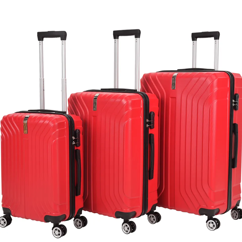 VERTICAL STUDIO "Kittilä" Koffer 3er-Set 20" 24" 28" rot