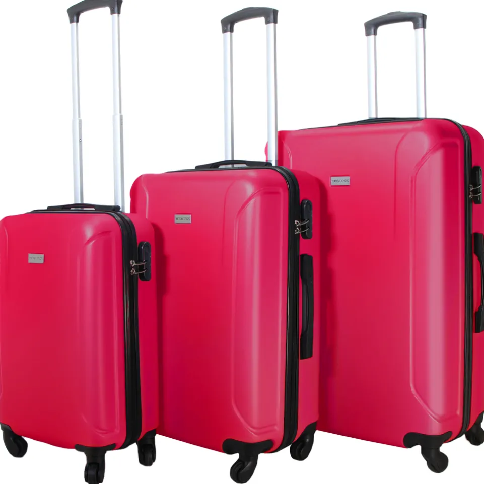 VERTICAL STUDIO "Linköping" Koffer 3er-Set 20" 24" 28" pink