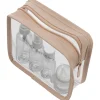 VERTICAL STUDIO "Terråk" Kosmetiktasche mit Reiseflaschen beige