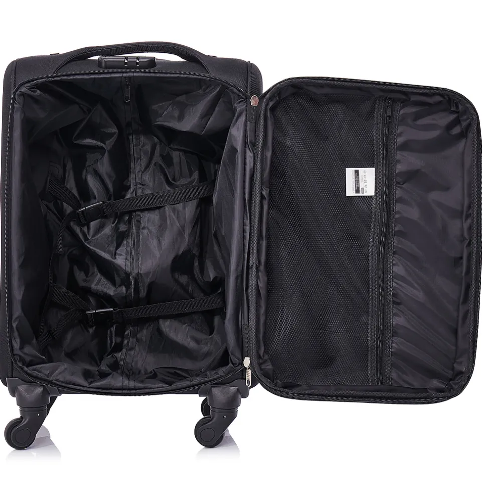 VERTICAL STUDIO "Tromso" 20" 24" 28" Stoffkoffer 3er-Set schwarz