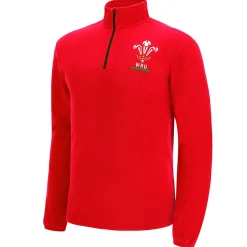 Wales WRU macron Rugby XV Herren Fleece Sweatshirt 58140005