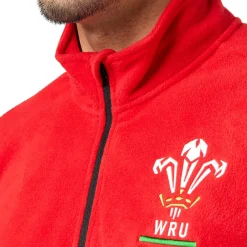 Wales WRU macron Rugby XV Herren Fleece Sweatshirt 58140005
