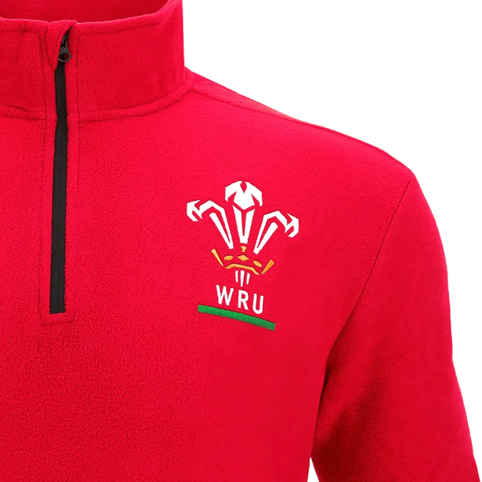 Wales WRU macron Rugby XV Kinder Fleece Sweatshirt 58140006