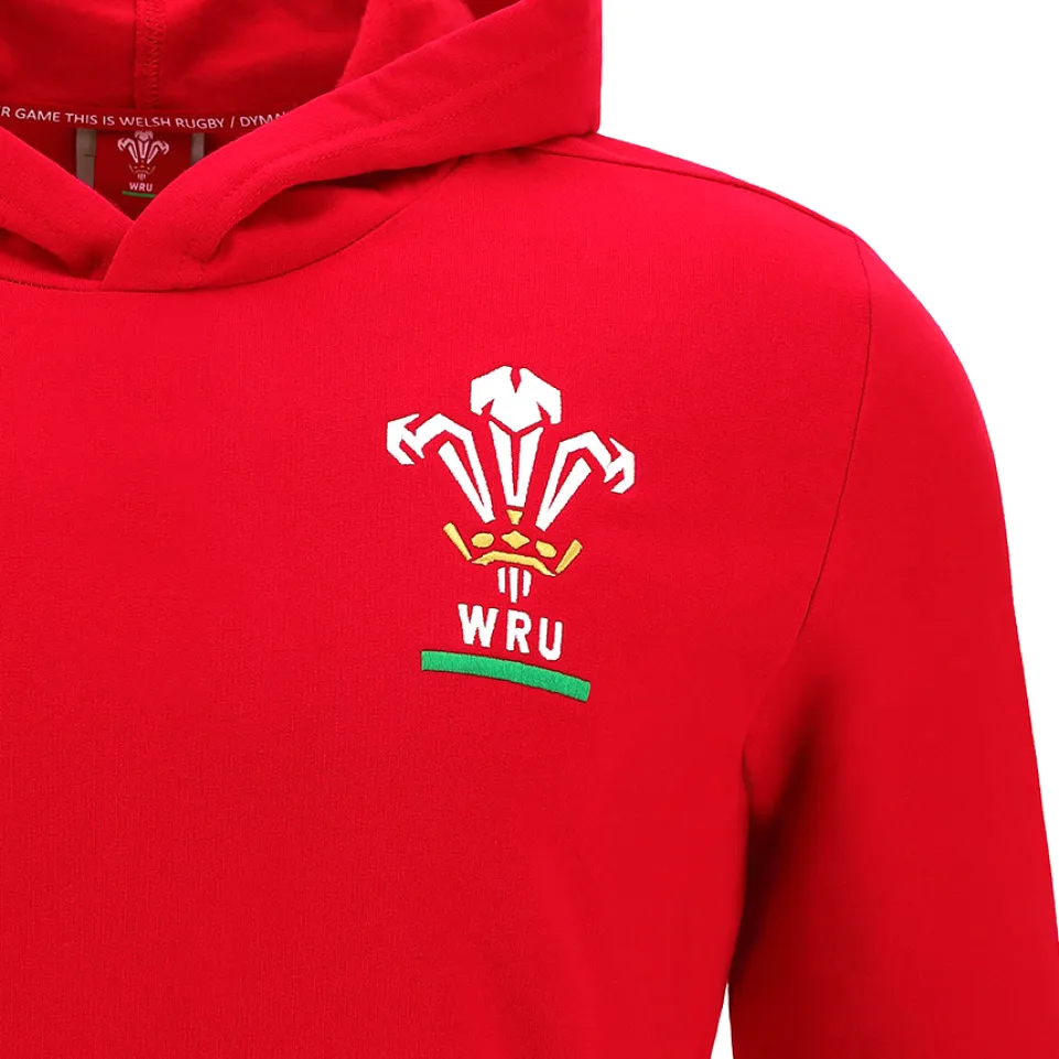 Wales WRU macron Rugby XV Kinder Kapuzen Sweatshirt 58140004