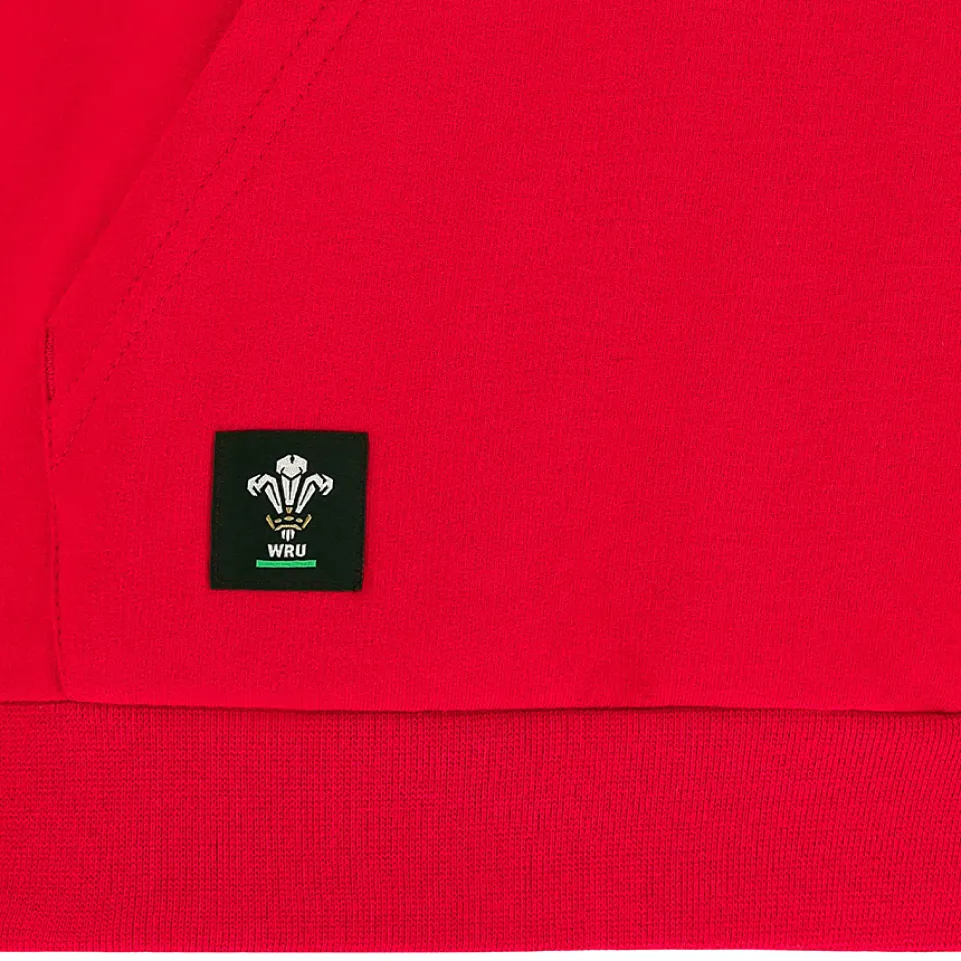 Wales WRU macron Rugby XV Kinder Kapuzen Sweatshirt 58140004