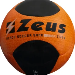 Zeus Beach Soccer Fußball Neon Orange Schwarz
