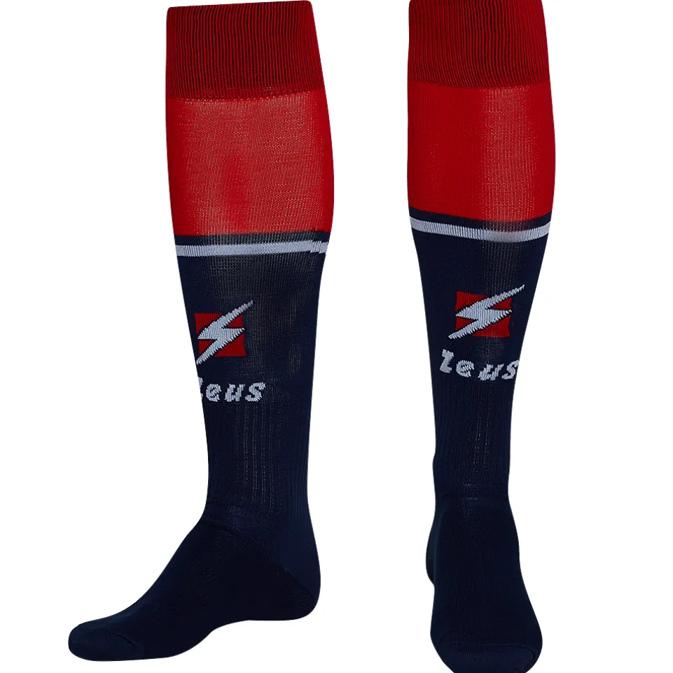 Zeus Calza United Stutzen navy rot