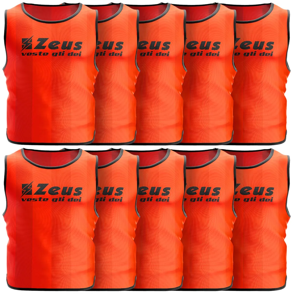 Zeus 10er-Pack Trainingsleibchen Orange