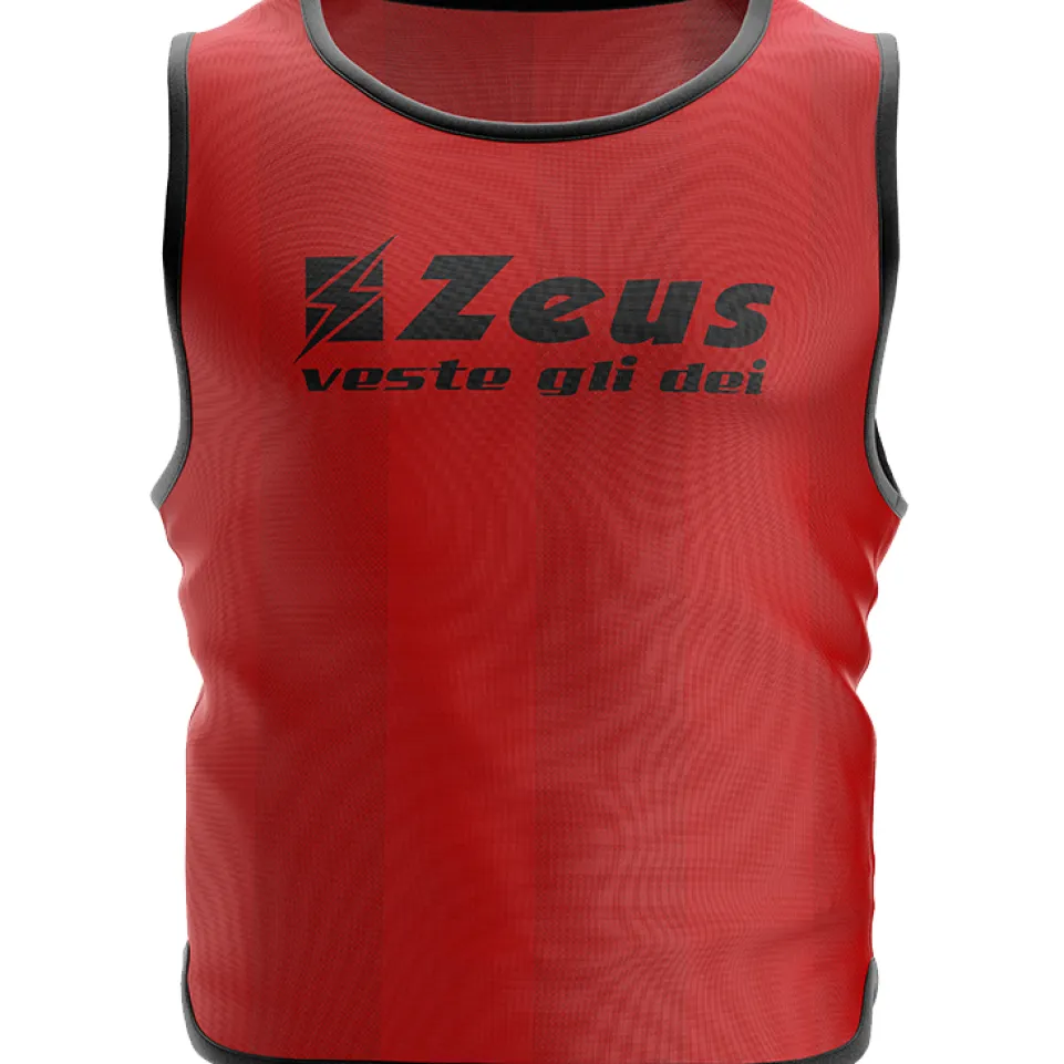 Zeus 10er-Pack Trainingsleibchen Rot