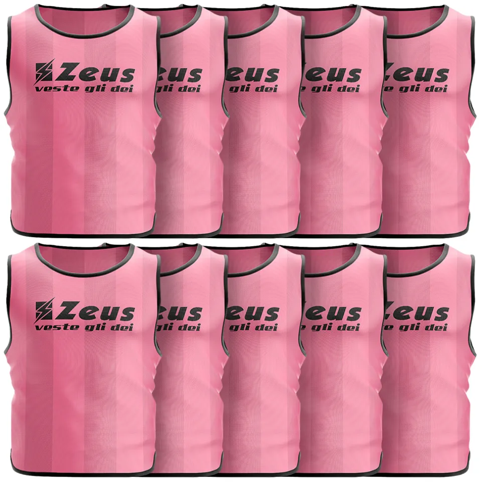 Zeus 10er-Pack Trainingsleibchen Rosa