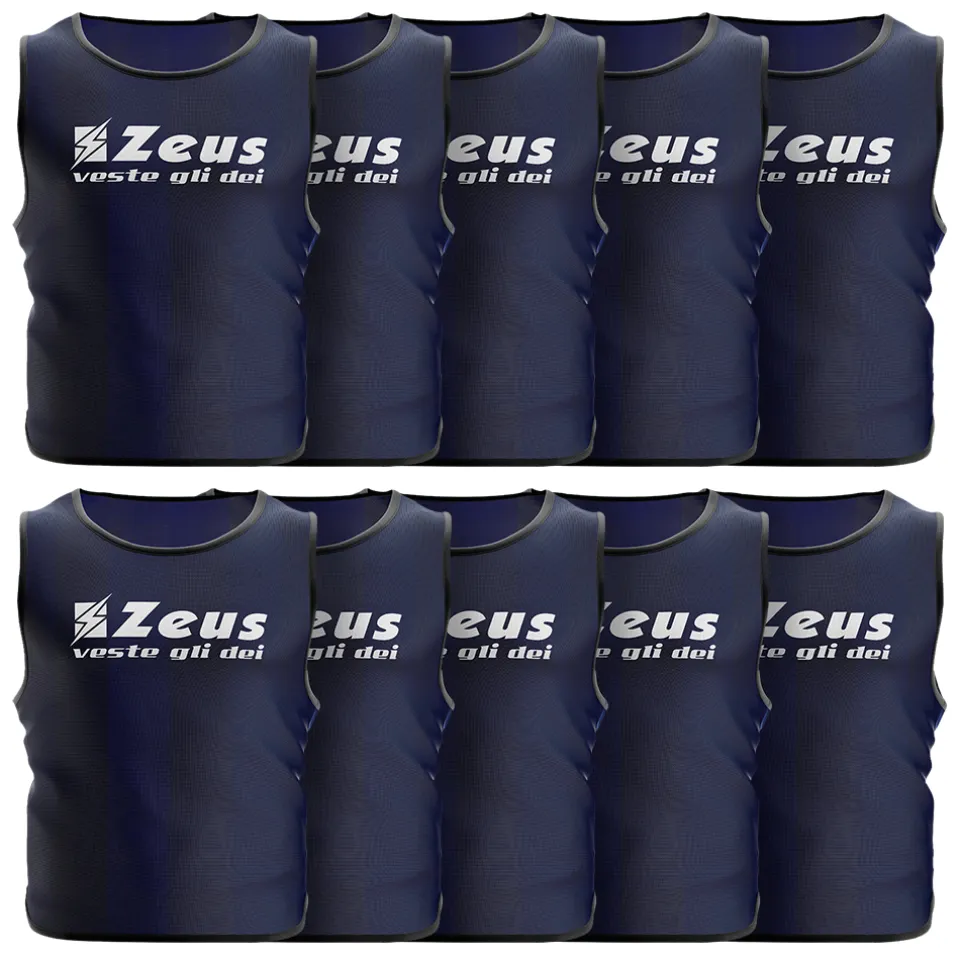 Zeus 10er-Pack Trainingsleibchen Navy