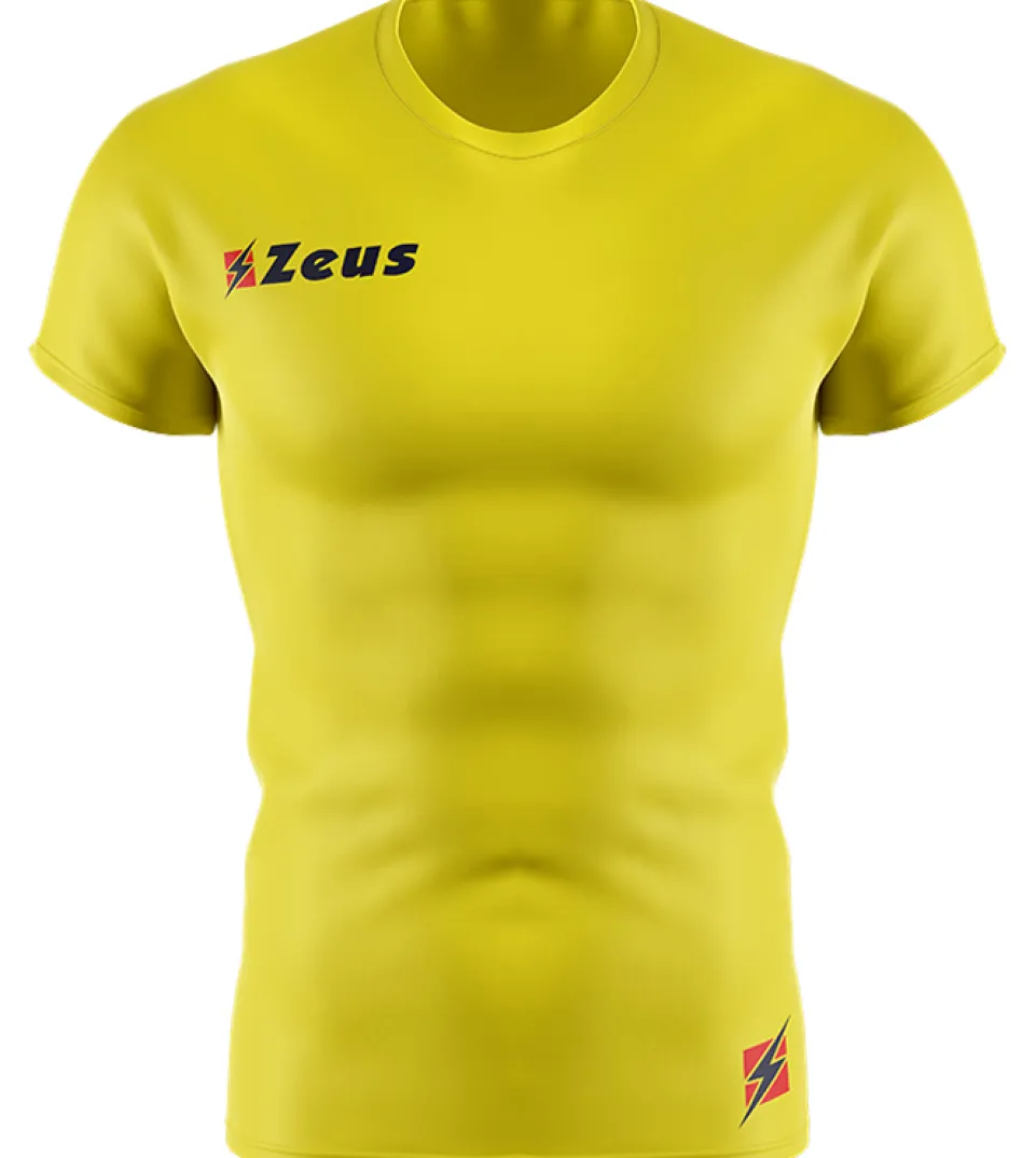 Zeus Fisiko Baselayer Kurzarm Funktionsshirt gelb