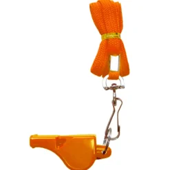 Zeus Fußball Schiedsrichterpfeife Orange