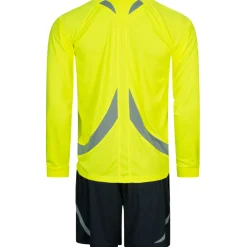 Zeus Herren Schiedsrichter Set Trikot mit Shorts Neon Gelb