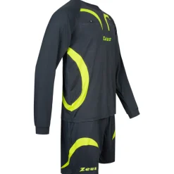 Zeus Herren Schiedsrichter Set Trikot mit Shorts Grau