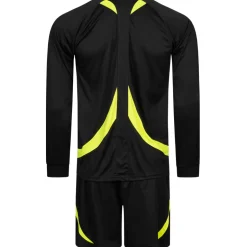 Zeus Herren Schiedsrichter Set Trikot mit Shorts Schwarz