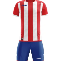 Zeus Icon Teamwear Set Trikot mit Shorts rot weiß