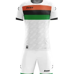 Zeus Icon Teamwear Set Trikot mit Shorts weiß schwarz grün