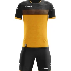 Zeus Icon Teamwear Set Trikot mit Shorts bernstein schwarz