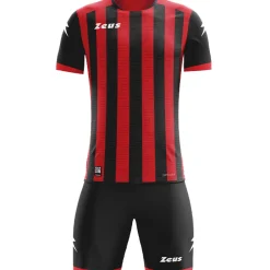 Zeus Icon Teamwear Set Trikot mit Shorts schwarz rot